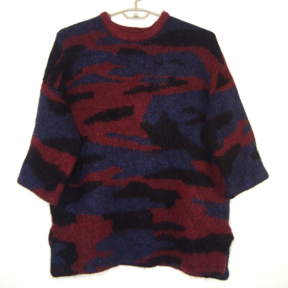 RED VALENTINO Womens 3/4 Sleeve Bulky Sweater (Wool Blend?)